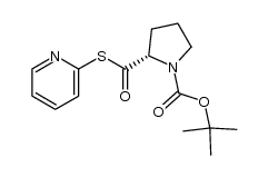 Boc-proline 2-thiopyridyl ester Structure