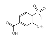 4-(氟磺酰基)-3-甲基苯甲酸结构式