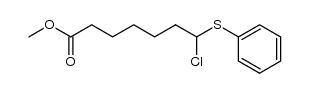 methyl 7-chloro-7-(phenylthio)heptanoate结构式
