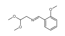 2,2-dimethoxy-N-(2-methoxybenzylidene)ethanamine结构式