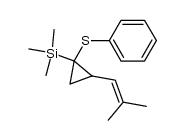 2-(2-methyl-1-propenyl)-1-(phenylthio)-1-(trimethylsilyl)cyclopropane Structure