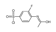 4-乙酰胺基-3-氟苯-1-磺酰氯结构式