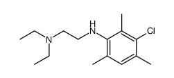 N,N-diethyl-N'-(3-chloro-2,4,6-trimethyl-phenyl)-ethylenediamine Structure