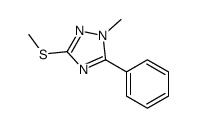 1-methyl-3-methylsulfanyl-5-phenyl-1,2,4-triazole结构式