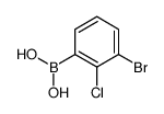 3-溴-2-氯苯硼酸结构式