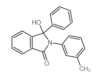 1H-Isoindol-1-one,2,3-dihydro-3-hydroxy-2-(3-methylphenyl)-3-phenyl-结构式
