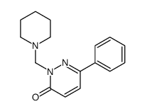 6-phenyl-2-(piperidin-1-ylmethyl)pyridazin-3-one结构式