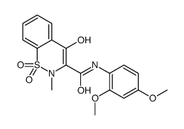 N-(2,4-Dimethoxyphenyl)-4-hydroxy-2-methyl-2H-1,2-benzothiazine-3 -carboxamide 1,1-dioxide结构式