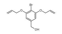 (3,5-bis-allyloxy-4-bromo-phenyl)-methanol Structure