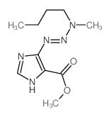 methyl (5Z)-5-[(butyl-methyl-amino)hydrazinylidene]imidazole-4-carboxylate结构式