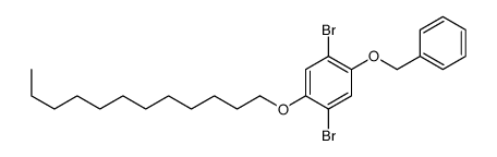 1,4-dibromo-2-dodecoxy-5-phenylmethoxybenzene Structure