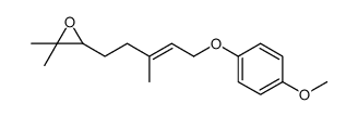 3-[5-(4-methoxyphenoxy)-3-methylpent-3-enyl]-2,2-dimethyloxirane Structure
