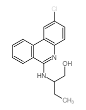 2-[(2-chlorophenanthridin-6-yl)amino]butan-1-ol Structure