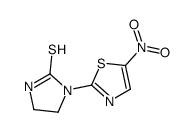 1-(5-nitrothiazol-2-yl)imidazolidine-2-thione structure