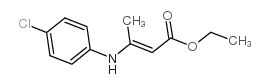 Ethyl 3-(p-chloroanilino)-crotonate Structure