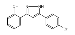 6-[5-(4-bromophenyl)-1,2-dihydropyrazol-3-ylidene]cyclohexa-2,4-dien-1-one Structure