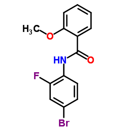 N-(4-Bromo-2-fluorophenyl)-2-methoxybenzamide Structure
