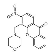 4-(morpholin-4-ylmethyl)-3-nitroxanthen-9-one Structure