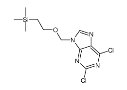 2-[(2,6-dichloropurin-9-yl)methoxy]ethyl-trimethylsilane结构式