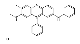 7-Anilino-2-methyl-3-(methylamino)-5-phenylphenazin-5-ium chlorid e Structure