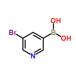 (5-Bromo-3-pyridinyl)boronic acid structure