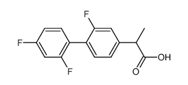 2-(2,2',4'-trifluoro-4-biphenylyl)propionic acid Structure