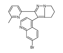7-溴-4-(2-(6-甲基吡啶-2-基)-5,6-二氢-4H-吡咯并[1,2-b]吡唑-3-基)喹啉结构式
