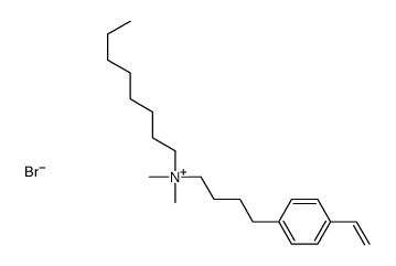 4-(4-ethenylphenyl)butyl-dimethyl-octylazanium,bromide Structure