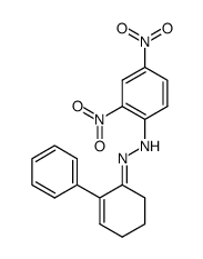 2-phenyl-2-cyclohexen-1-one 2,4-dinitrophenylhydrazone结构式