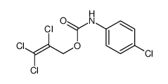 2,3,3-trichloroprop-2-enyl N-(4-chlorophenyl)carbamate结构式