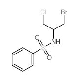 Benzenesulfonamide,N-[2-bromo-1-(chloromethyl)ethyl]-结构式
