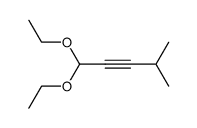 1,1-diethoxy-4-methyl-pent-2-yne结构式