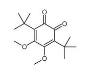 3,6-ditert-butyl-4,5-dimethoxycyclohexa-3,5-diene-1,2-dione结构式