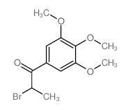 2-bromo-1-(3,4,5-trimethoxyphenyl)propan-1-one Structure