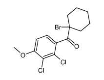 1-bromocyclohexyl(2,3-dichloro-4-methoxyphenyl)-ketone Structure