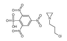 1-(3-chloropropyl)aziridin-1-ium,2,4,6-trinitrobenzenesulfonate结构式