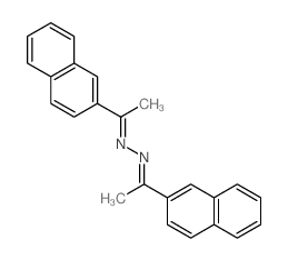 1-naphthalen-2-yl-N-(1-naphthalen-2-ylethylideneamino)ethanimine Structure