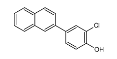 2-chloro-4-naphthalen-2-ylphenol结构式