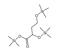 2,4-Bis(trimethylsilyloxy)butyric acid trimethylsilyl ester结构式