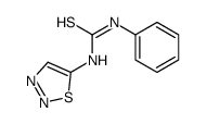 1-phenyl-3-(thiadiazol-5-yl)thiourea结构式