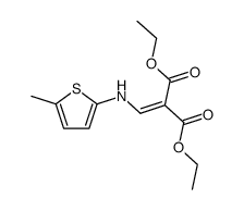 diethyl N-(5-methyl-2-thienyl)aminomethylenemalonate Structure