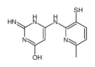 2-amino-6-[(6-methyl-3-sulfanylpyridin-2-yl)amino]-1H-pyrimidin-4-one Structure