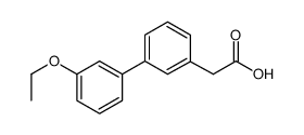 3-BIPHENYL-(3'-ETHOXY)ACETICACID Structure