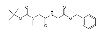 N-[N-[(1,1-Dimethylethoxy)carbonyl]-N-methylglycyl]glycine benzyl ester结构式
