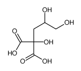 2-(2,3-dihydroxypropyl)-2-hydroxypropanedioic acid结构式