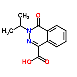 3-ISOPROPYL-4-OXO-3,4-DIHYDRO-PHTHALAZINE-1-CARBOXYLIC ACID structure