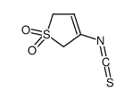 Thiophene, 2,5-dihydro-3-isothiocyanato-, 1,1-dioxide (9CI) structure