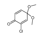 2-chloro-4,4-dimethoxycyclohexa-2,5-dien-1-one结构式