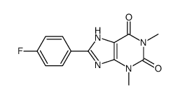 8-(4-fluorophenyl)-1,3-dimethyl-7H-purine-2,6-dione结构式