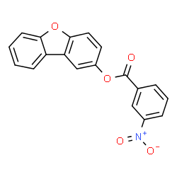 2-Dibenzofuranol,3-nitrobenzoate(9CI) structure